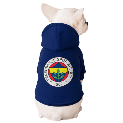 Fenerbahçe Lacivert Evcil Sweatshirt - kedi ve köpek kıyafeti