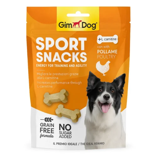 gimdog sport snacks tavuklu köpek ödül atıştırmalığı paket fotoğrafı